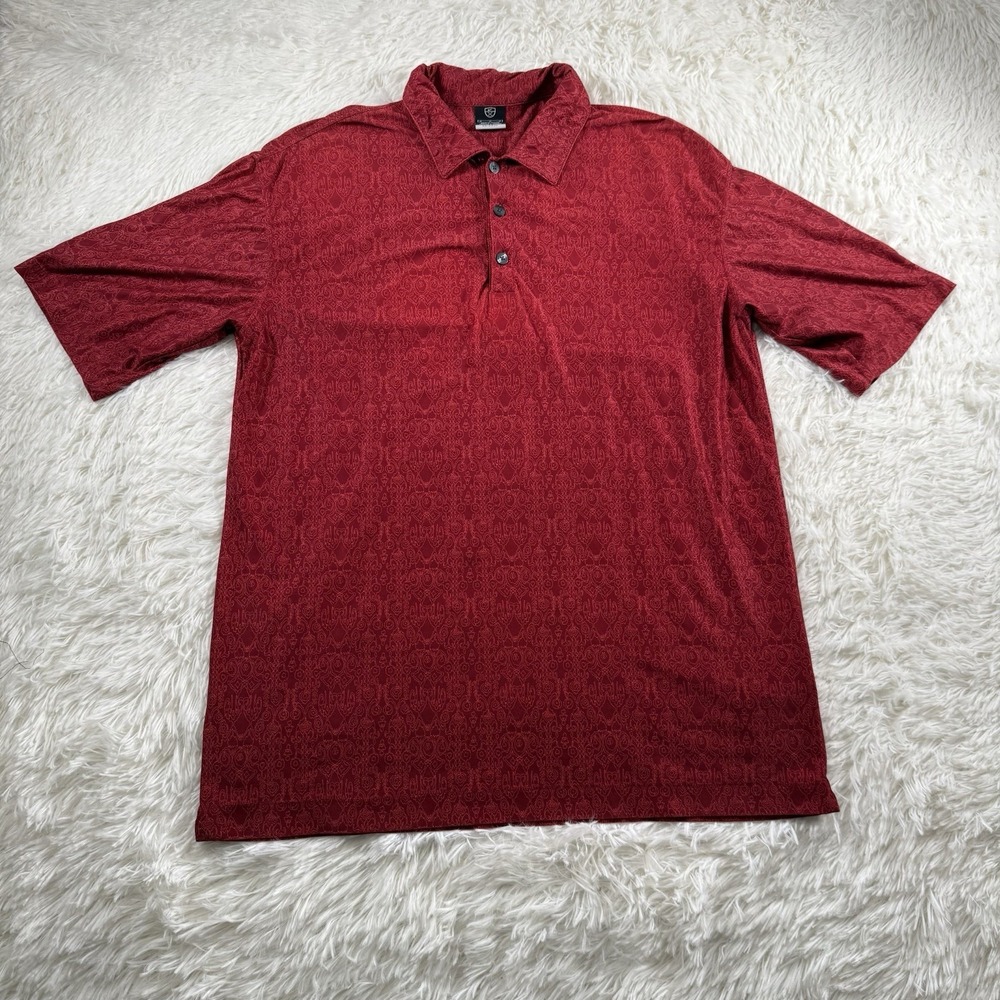 Nike x Lone Star Golf Club Shirt Mens Medium Red Performance Polo Stretch Light